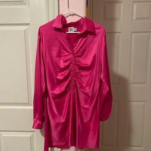 PRINCESS POLLY HOT PINK MINI DRESS